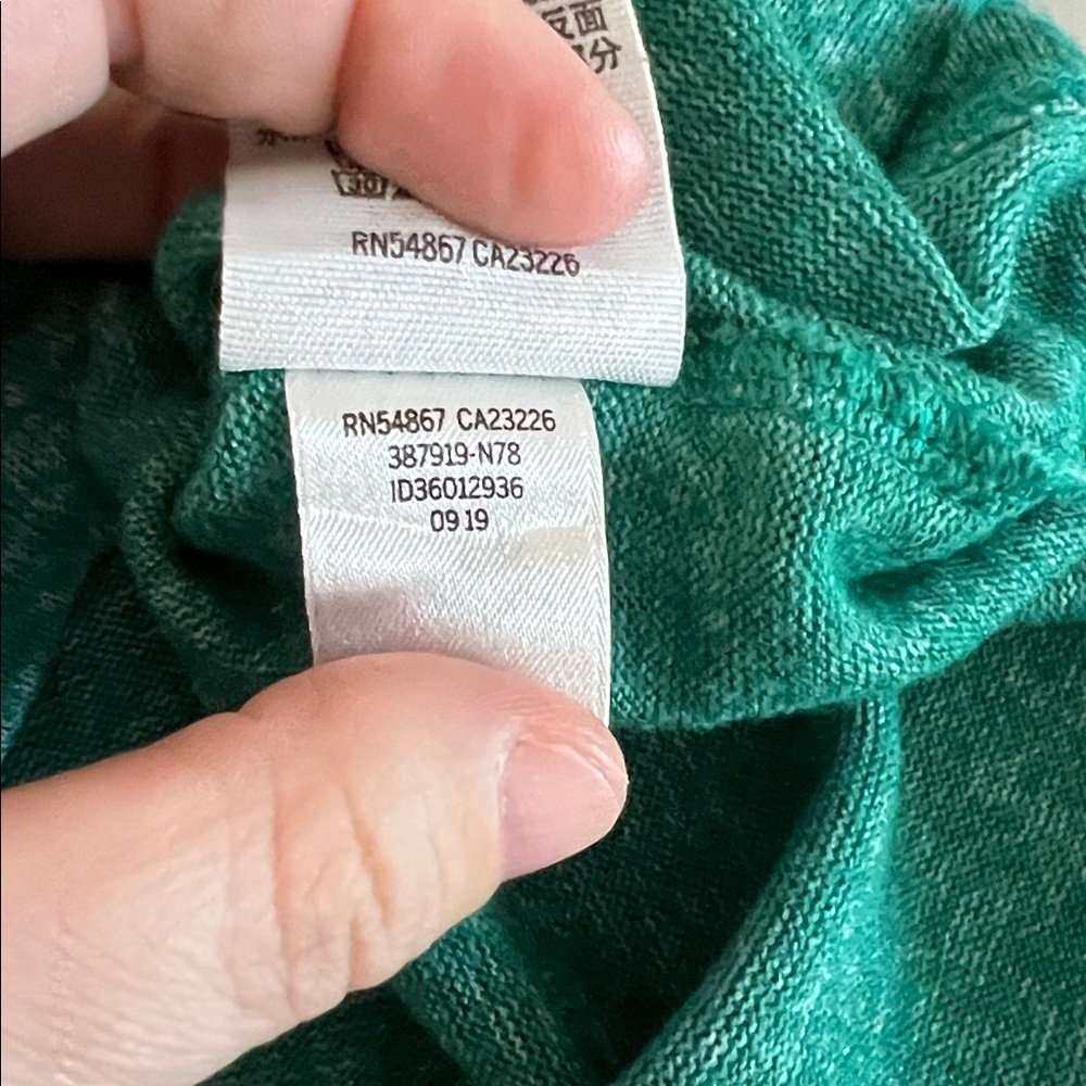 VS Pink Scoopneck Christmas Pajama Shirt Green Size Large - Picture 8 of 9